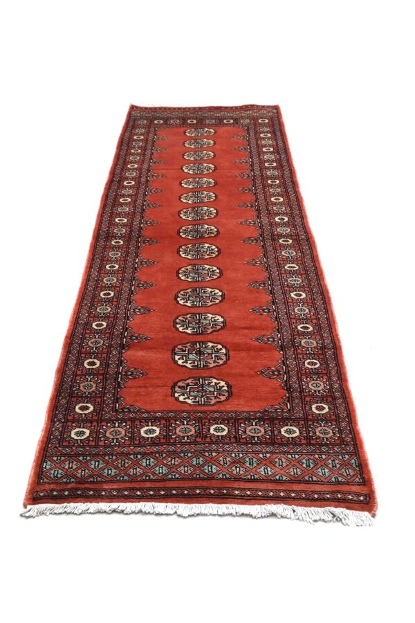 Bokhara Handknotted Runner 276cm x 79cm / 9ft 1in x  2ft 7in - Image 5